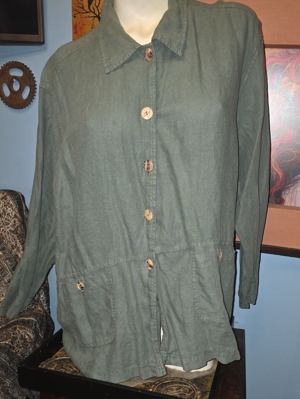Olive Green Women's Utility Field Jacket